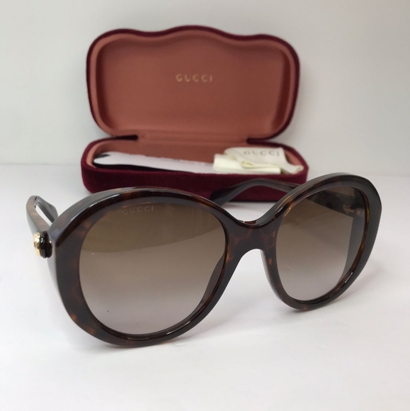 💯 Original Gucci GG0368S 002 55 Sunglasses - Picture 3 of 14